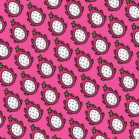 Dragon fruit pattern design or background vector