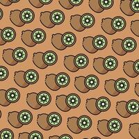 Kiwi pattern design or background vector