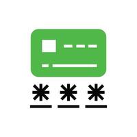 Pin number icon illustration design. Vector design