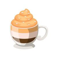 Chocolate coffee icon illustration. Vector design