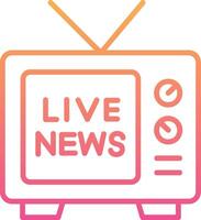 Live News Vector Icon