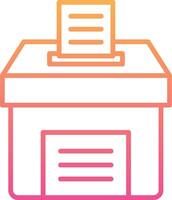 icono de vector de caja de votación