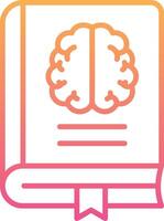 neurología libro vector icono