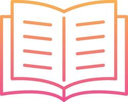 Open Book Vector Icon