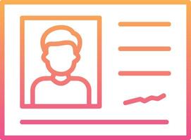 Identification Card Vector Icon