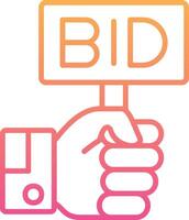 Bid Vector Icon