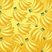 Banana fruit pattern background design vector