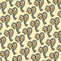 Bean sprout pattern design or background vector