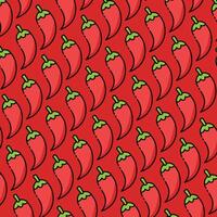 Chili pepper pattern design or background vector