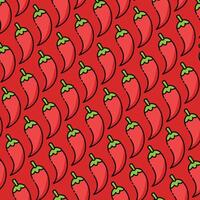 Chili pepper pattern design or background vector