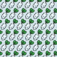 Radish pattern design or background vector