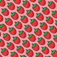 Strawberry pattern design or background vector