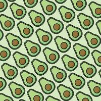 Avocado pattern design or background vector