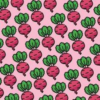 Turnip pattern design or background vector