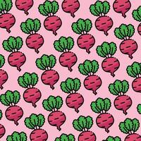 Turnip pattern design or background vector