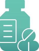 glyph gradient icon vector