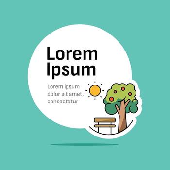 árbol con Dom tarjeta diseño. modelo diseño vector