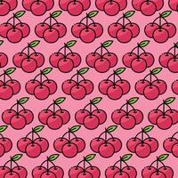 Cherry pattern design or background vector