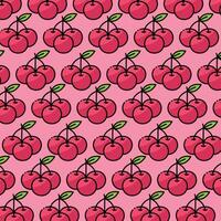 Cherry pattern design or background vector