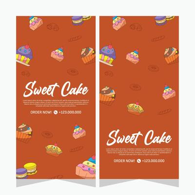 Bakery template vertical banner or history for social media