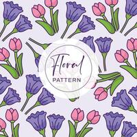 Design beautiful floral pattern background vector