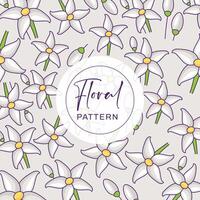 Design beautiful floral pattern background vector