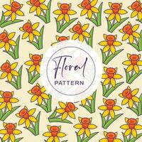 Design beautiful floral pattern background vector
