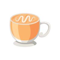 Chocolate coffee icon illustration. Vector design