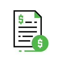 Invoice icon illustration design. Vector design