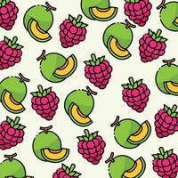 n and raspberry pattern design or background vector