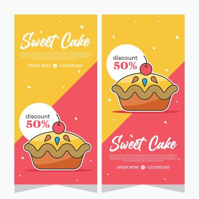 Bakery template vertical banner or history for social media