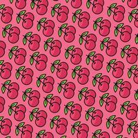 Cherry pattern design or background vector