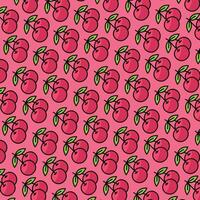 Cherry pattern design or background vector