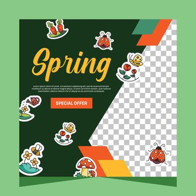 Social media post for spring celebration