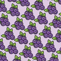 Blue berry pattern design or background vector