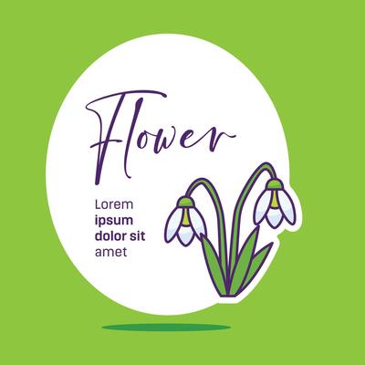 Floral template invitation card design