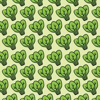 Spinach pattern design or background vector