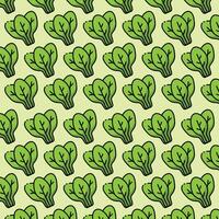 Spinach pattern design or background vector