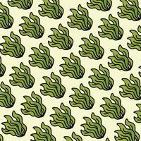 Seaweed pattern design or background vector