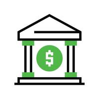 Bank building icon illustration design vector