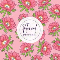 Design beautiful floral pattern background vector