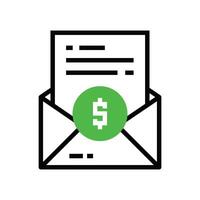 Email report payment icon illustration design vector