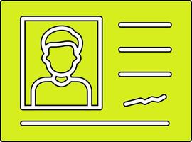 Identification Card Vector Icon