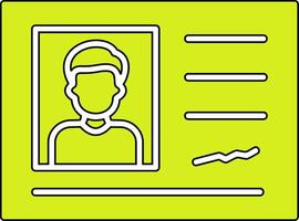 Identification Card Vector Icon