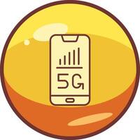 5g teléfono inteligente vector icono