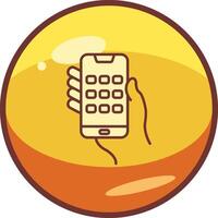 Dial Screen Vector Icon