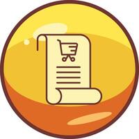 icono de vector de lista de compras