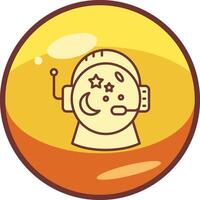 Astronaut Helmet Vector Icon