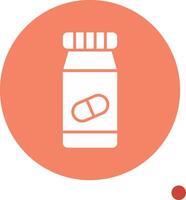 Pills Bottle Vector Icon