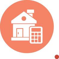 House Cost Calculator Vector Icon